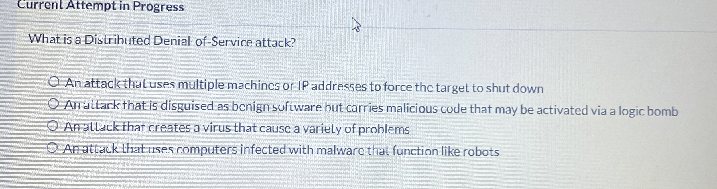 Current Attempt in Progress What is a Distributed