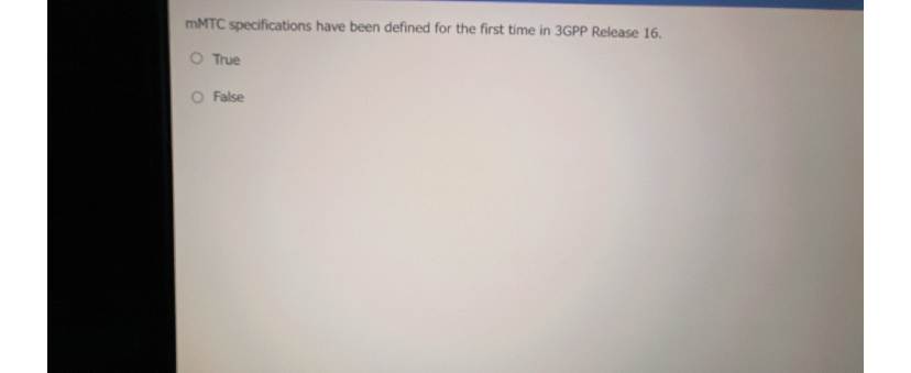 mMTC specifications have been defined for the