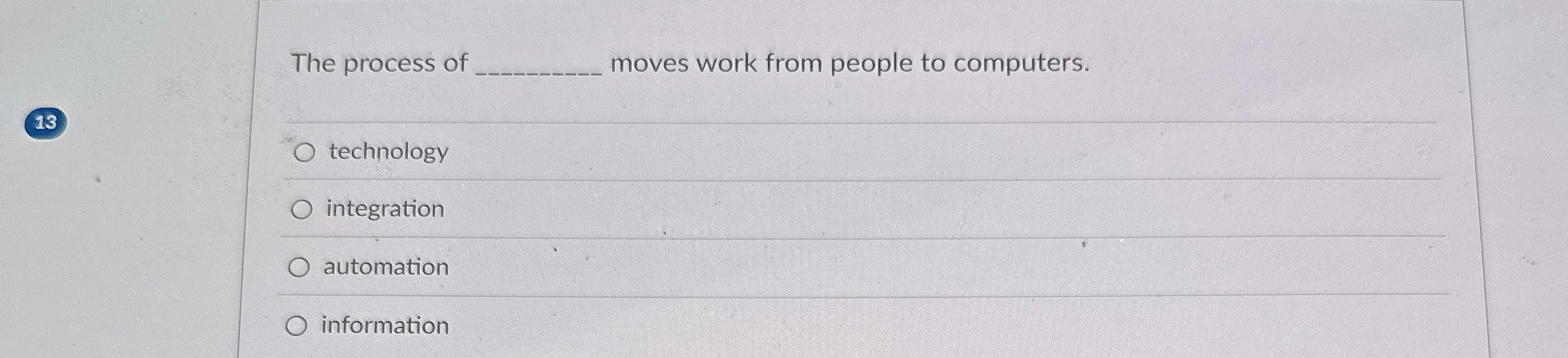 The process of moves work from people to