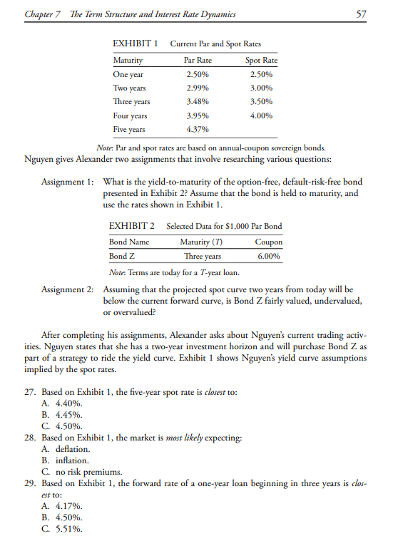 Chapter 7 The Term Structure and Interest Rate