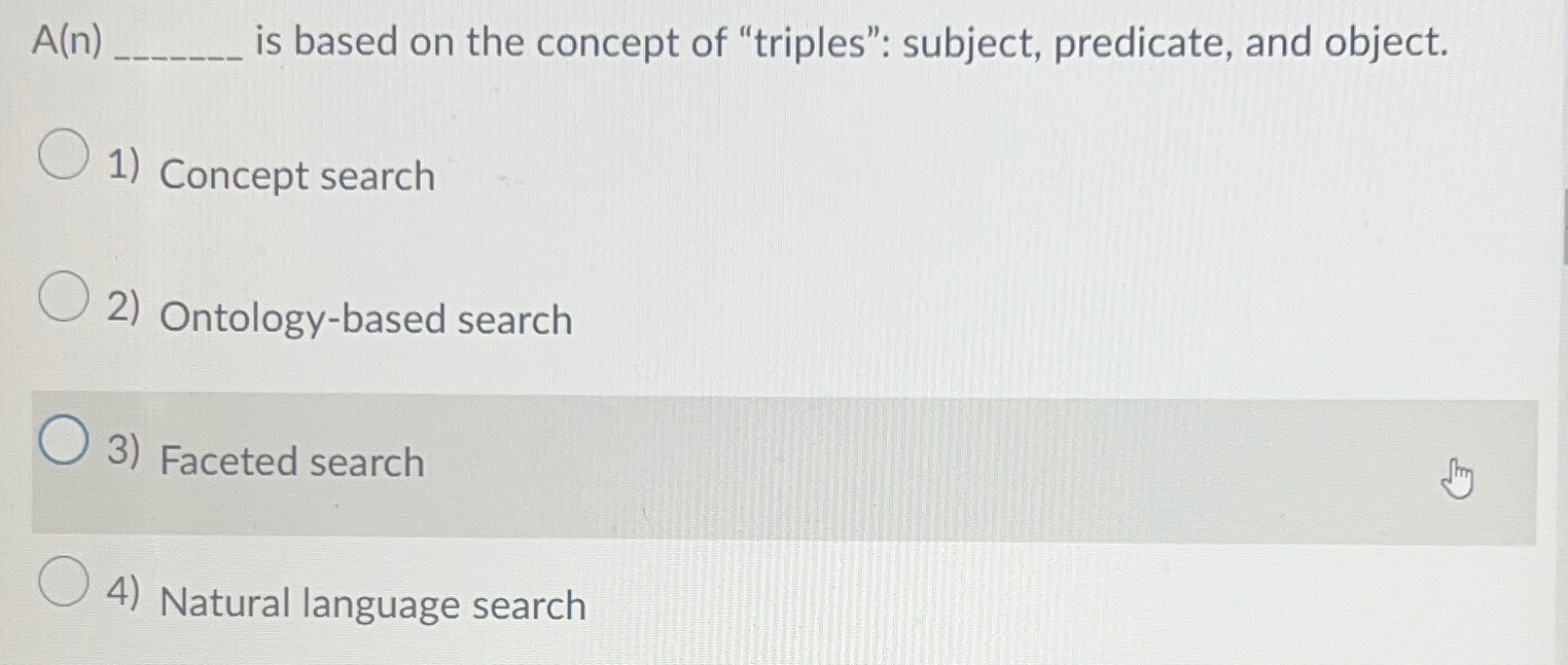 A ( n ) is based on the concept of "triples":