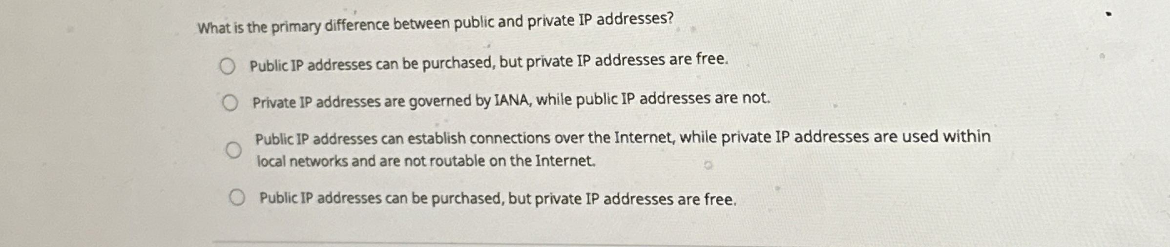 What is the primary difference between public and