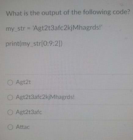 What is the output of the following code? my _