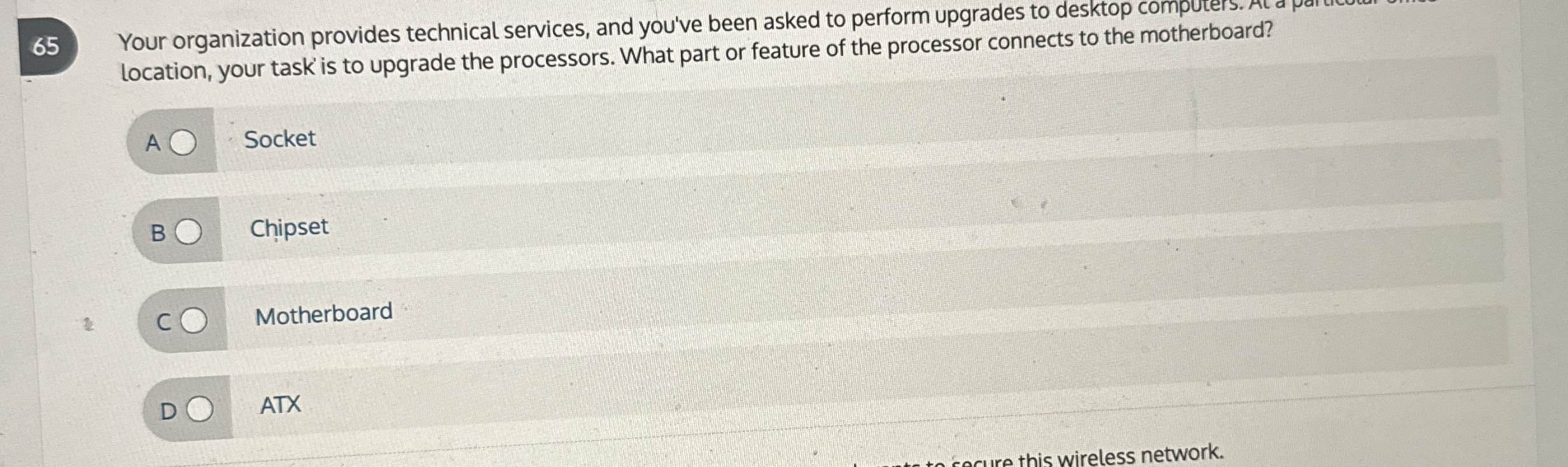 6 5 Your organization provides technical