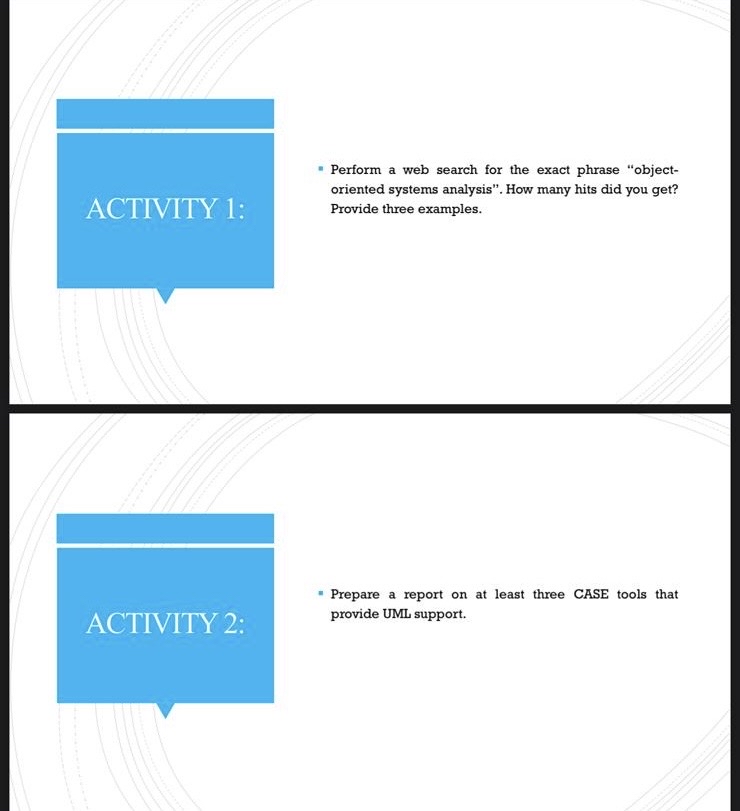 ACTIVITY 1 : Perform a web search for the exact