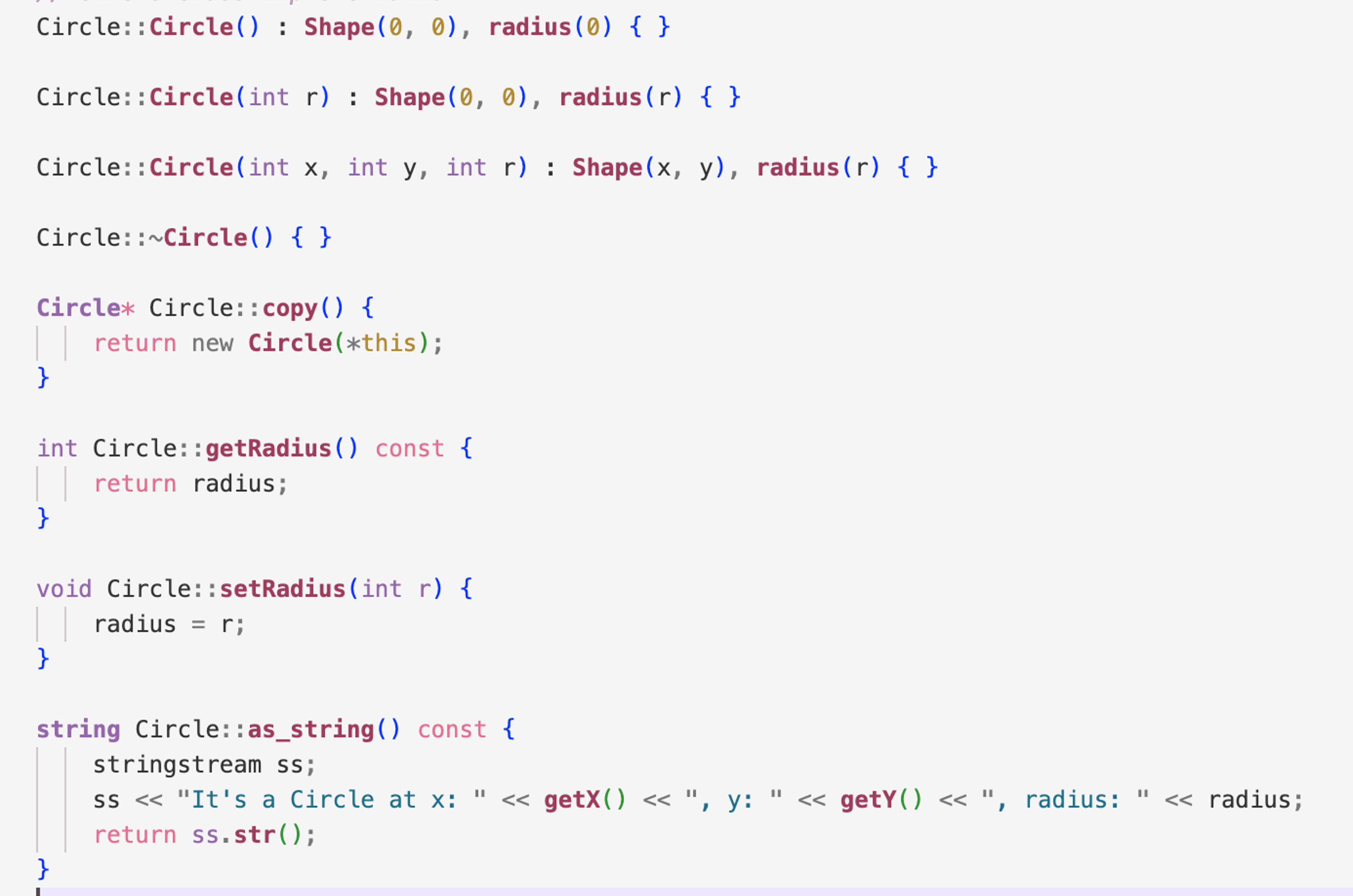 Can you write this implementation in a different