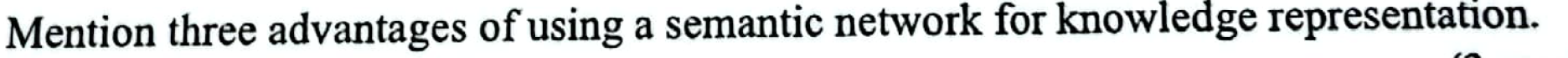 Mention three advantages of using a semantic