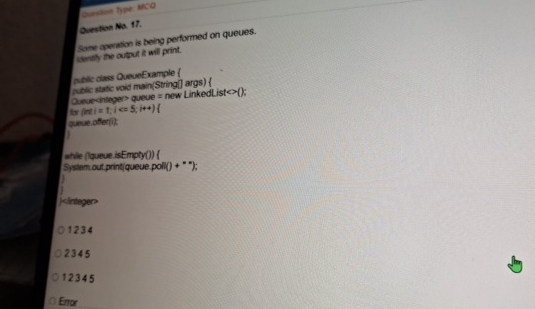 Sume aprubion is being performed on queues.