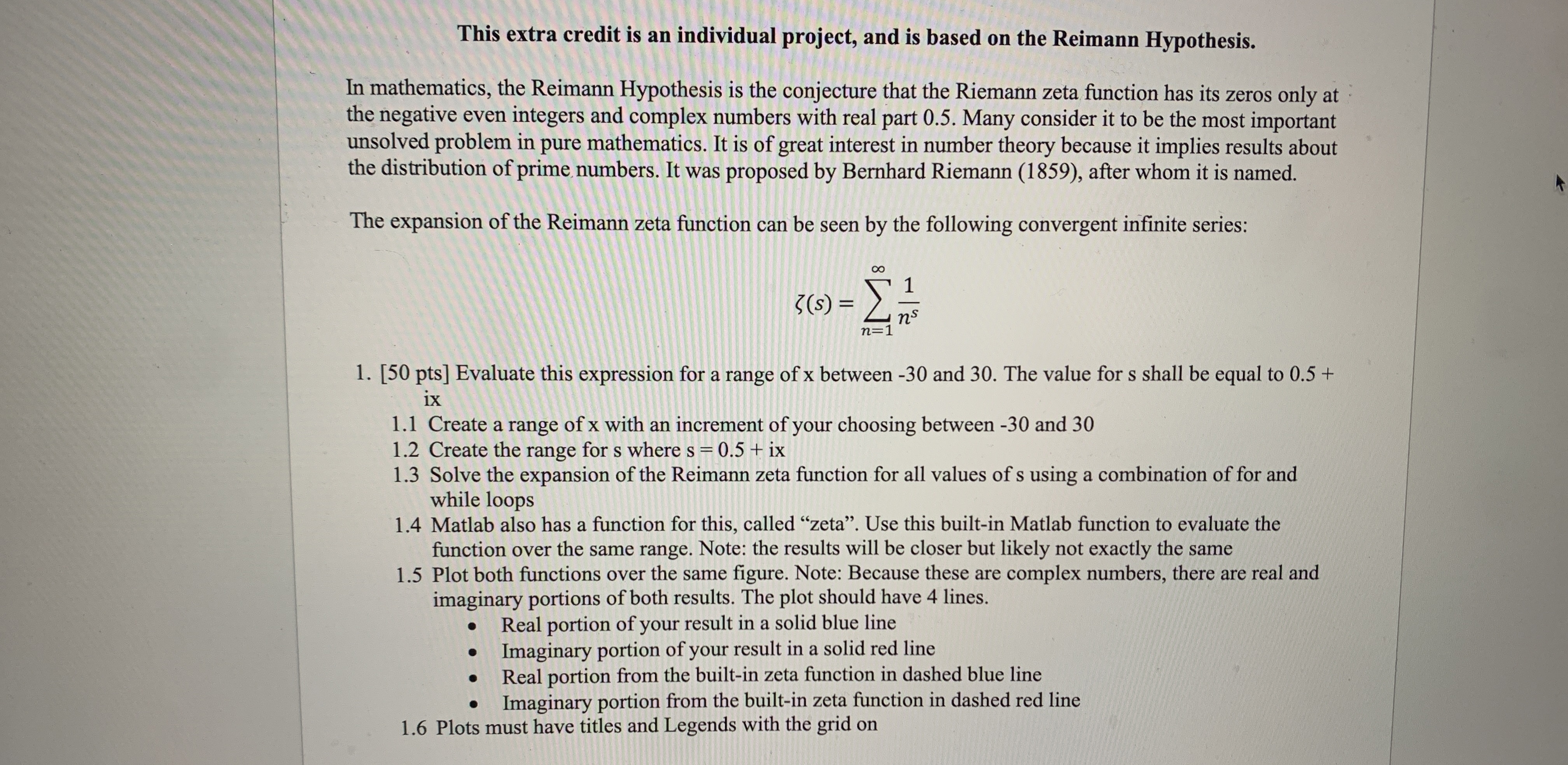 This extra credit is an individual project, and