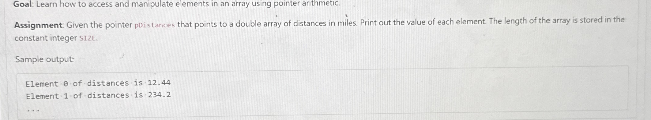 Goal: Learn how to access and manipulate elements