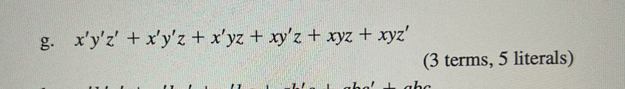 Steps for 8 . g ( Intoduction to Logic Design ) g