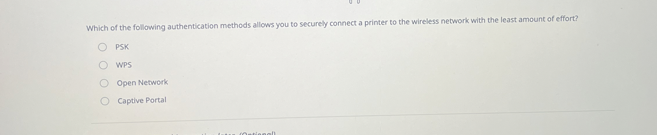 Which of the following authentication methods
