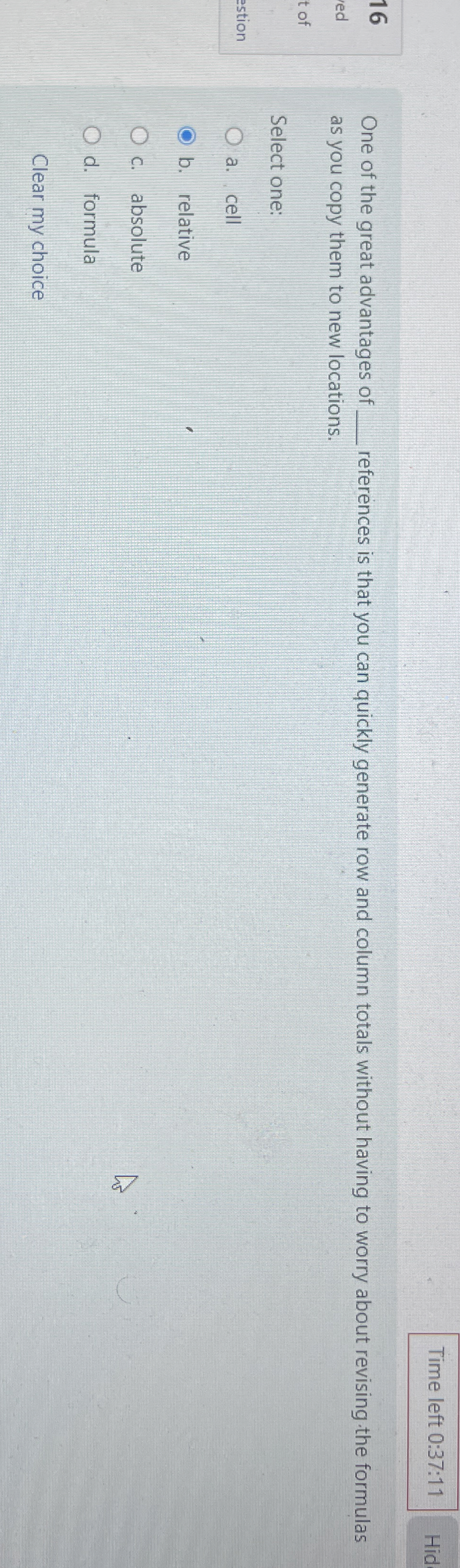 One of the great advantages of references is that