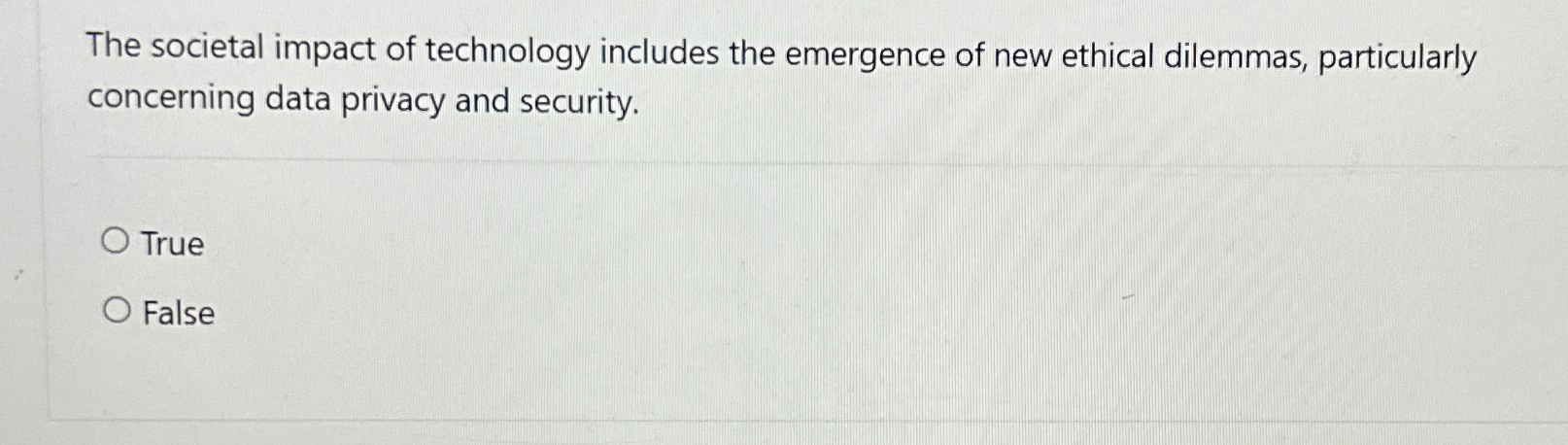The societal impact of technology includes the