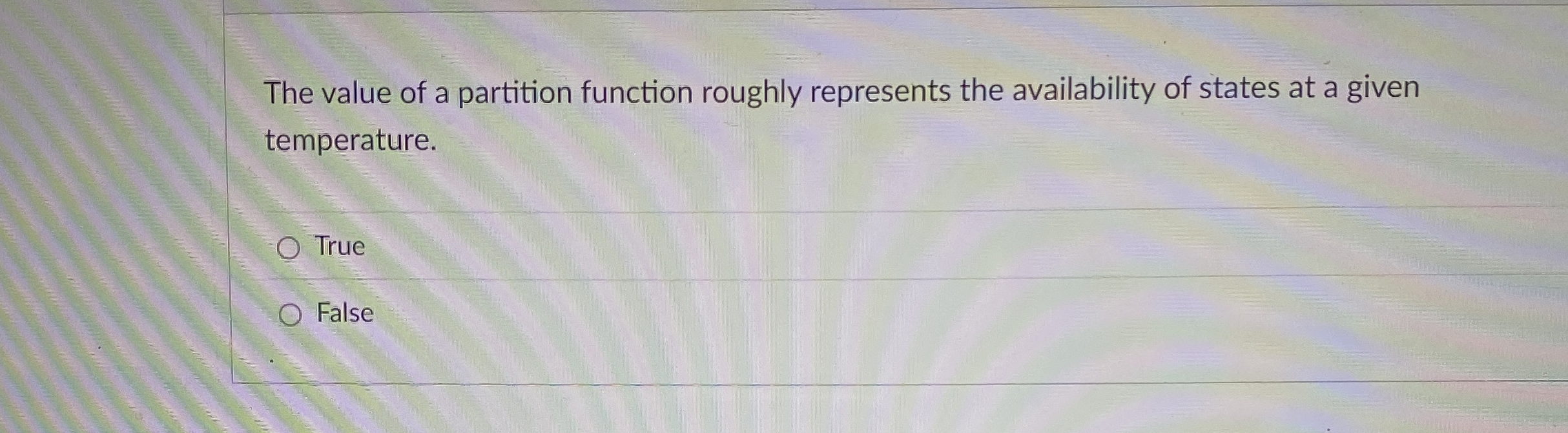 The value of a partition function roughly