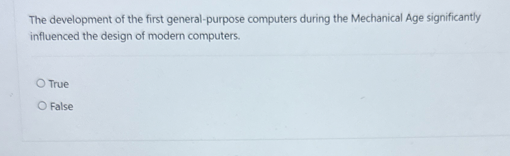 The development of the first general - purpose