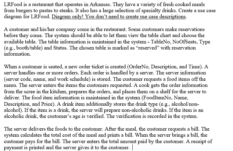 LRFood is a restaurant that operates in Arkansas.