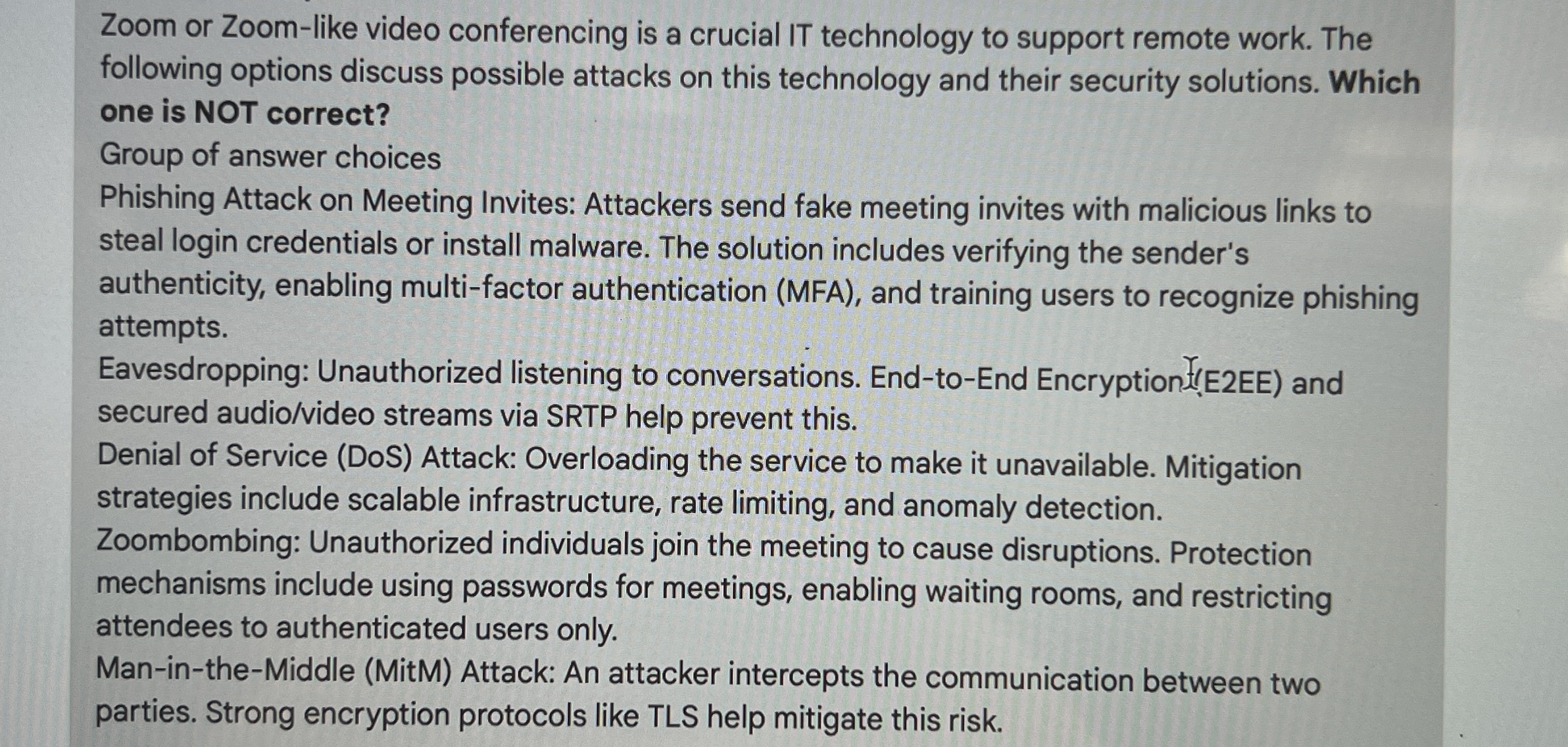 Zoom or Zoom - like video conferencing is a