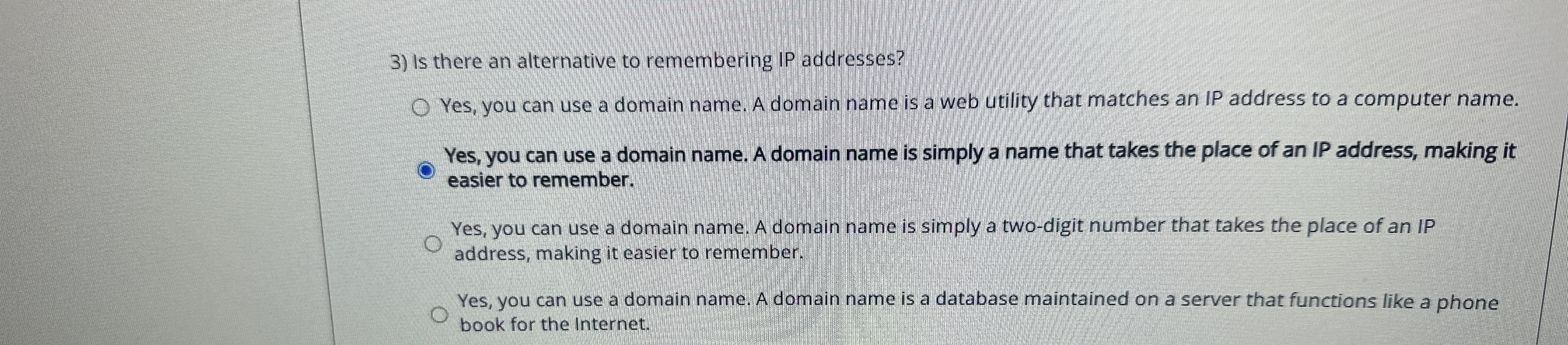 Is there an alternative to remembering IP