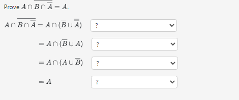 Prove A B b a r ( A ) = A . A b a r ( B ( ? b a r