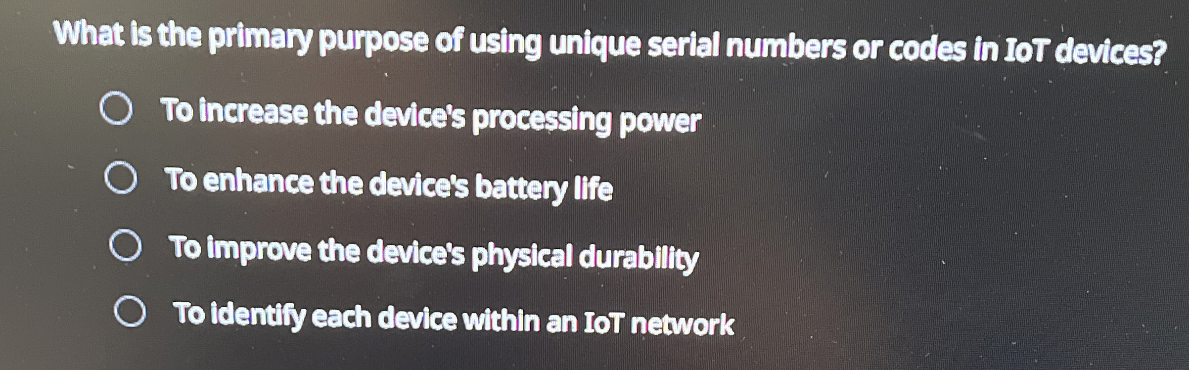 What is the primary purpose of using unique