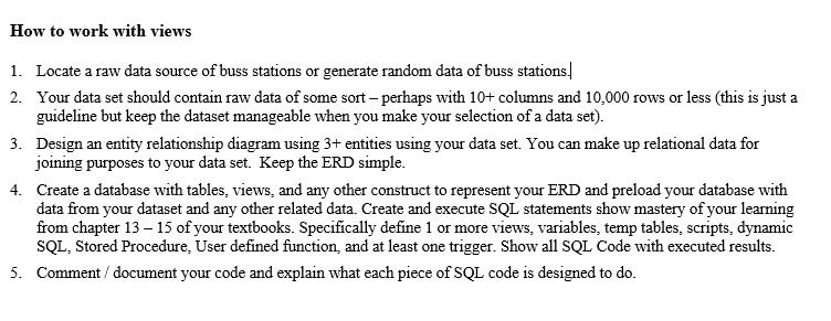 How to work with views 1 . Locate a raw data