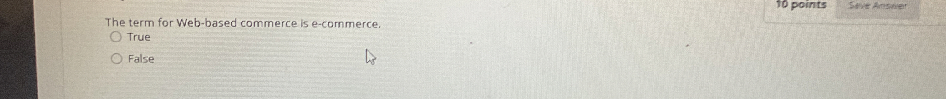 The term for Web - based commerce is e -