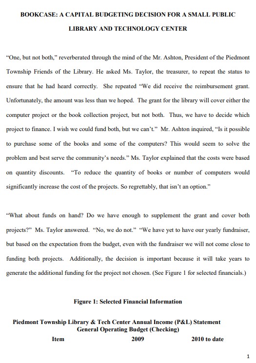 Does the fact that the project is financed by a