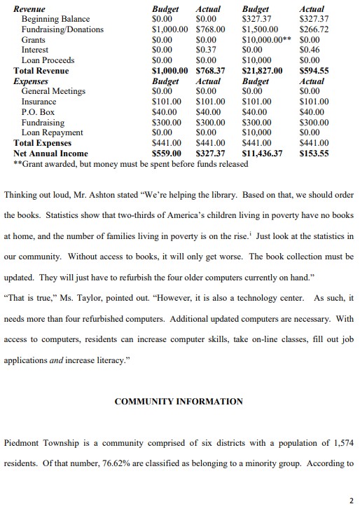 Does the fact that the project is financed by a