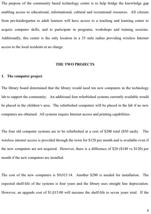 Does the fact that the project is financed by a