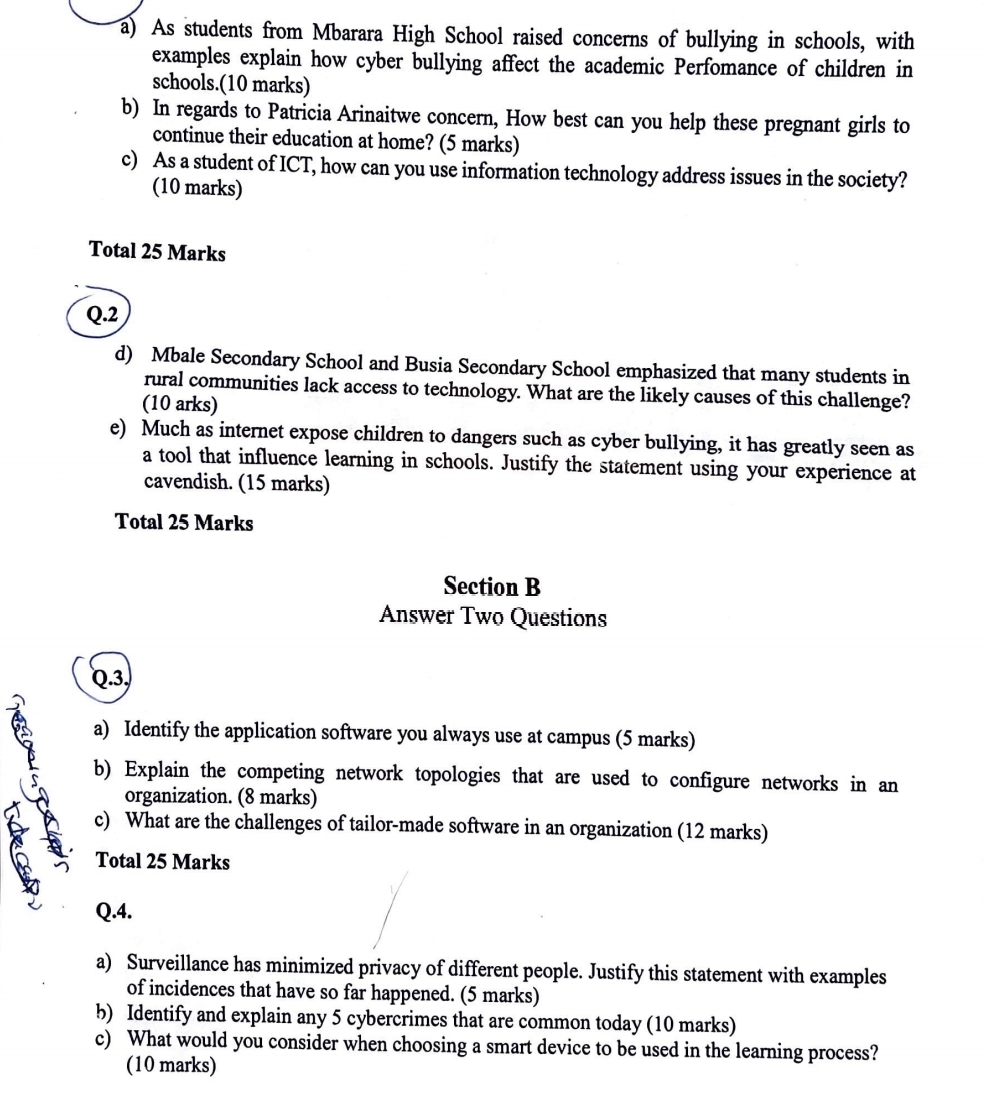 Q . 2 b ) In regards to Patricia Arinaitwe