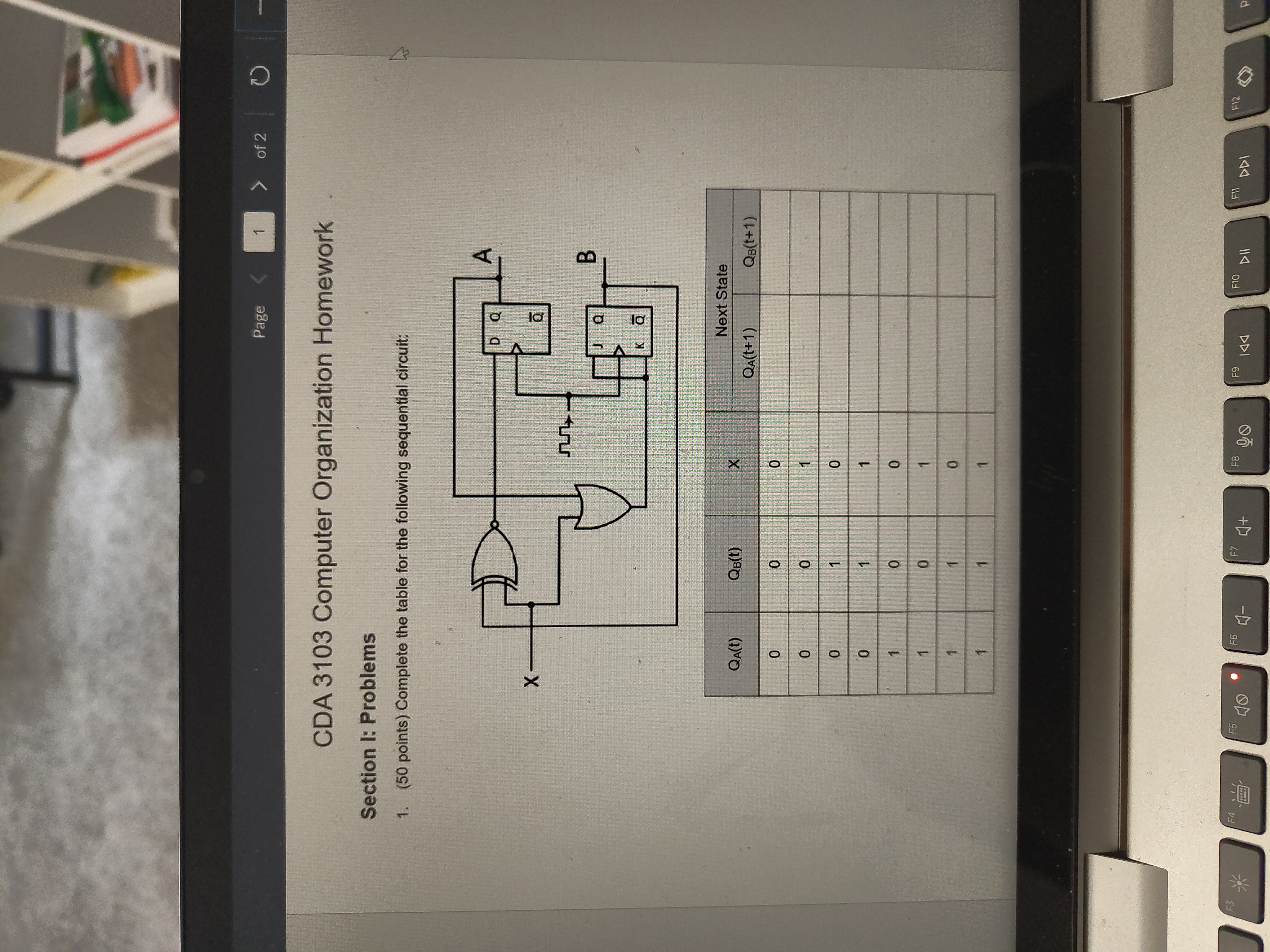 Page 1 of 2 CDA 3 1 0 3 Computer Organization