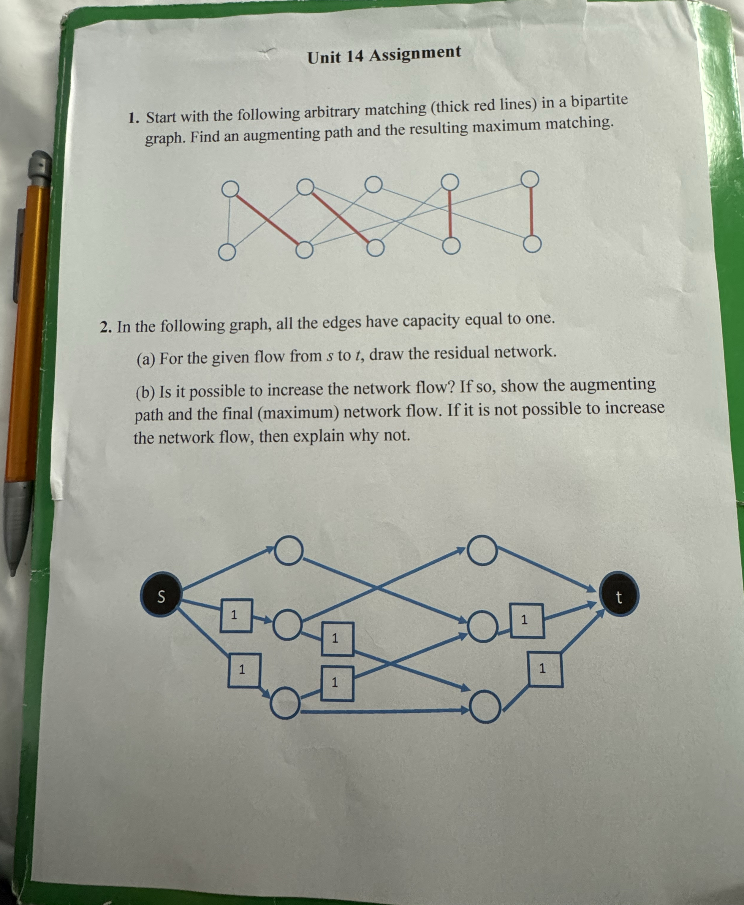 Unit 1 4 Assignment Start with the following