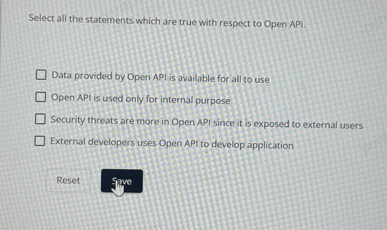 Select all the statements which are true with