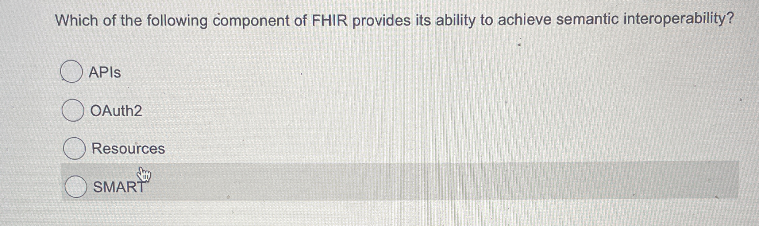 Which of the following component of FHIR provides
