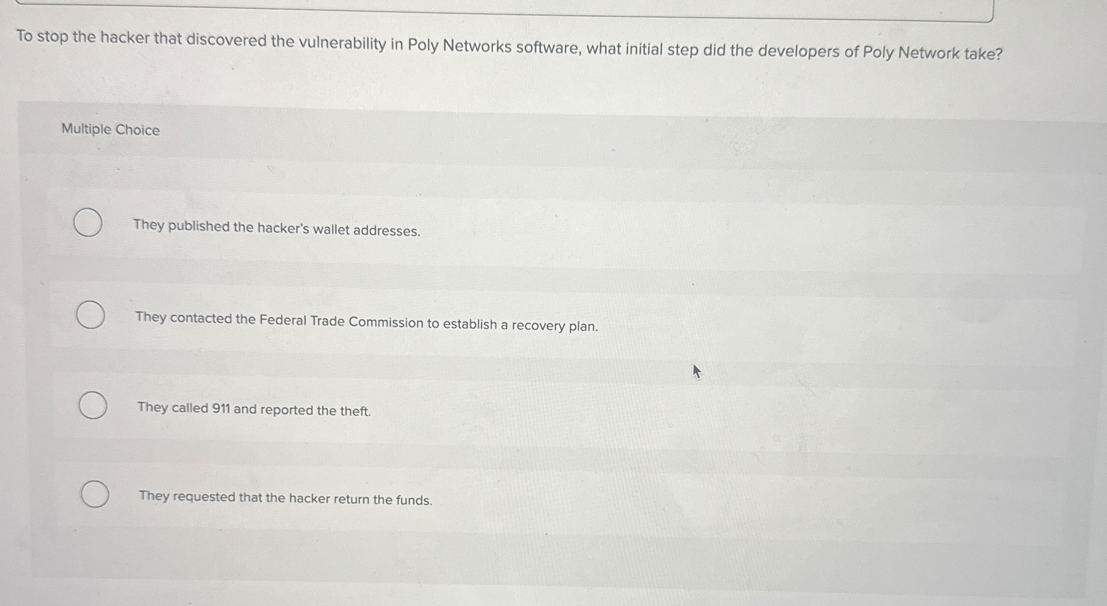 To stop the hacker that discovered the