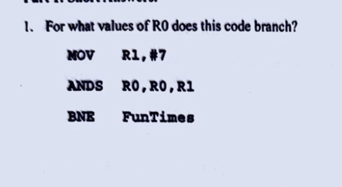 For what values of R 0 does this code branch? wOV