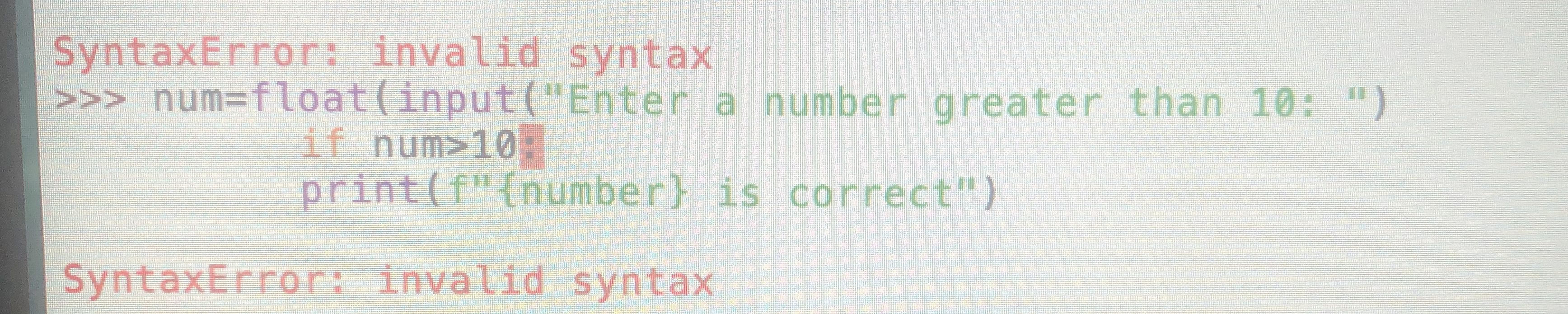 I keep getting this error message. I ' m not sure