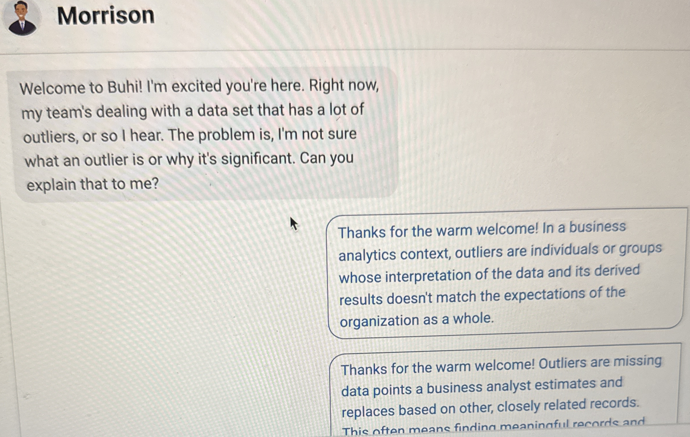 Welcome to Buhi! I ' m excited you're here. Right