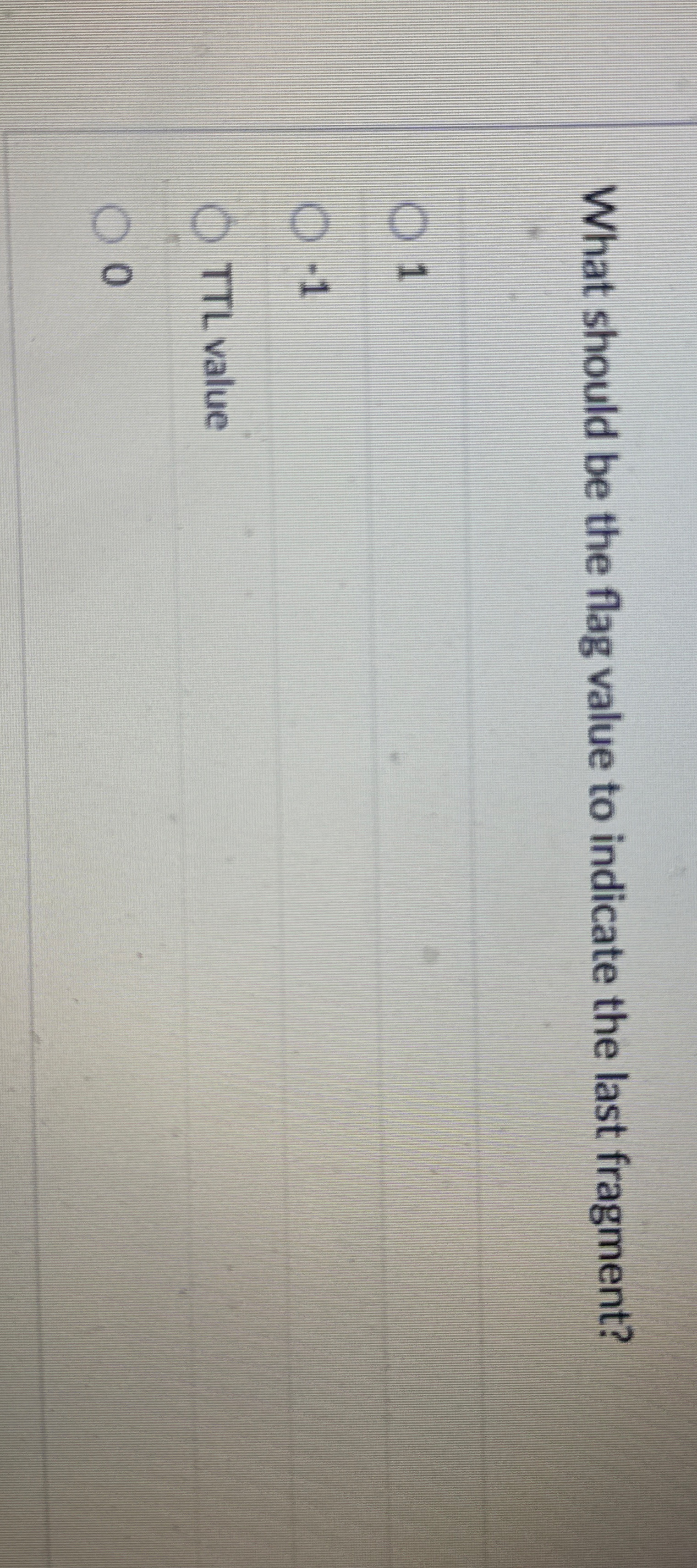 What should be the flag value to indicate the