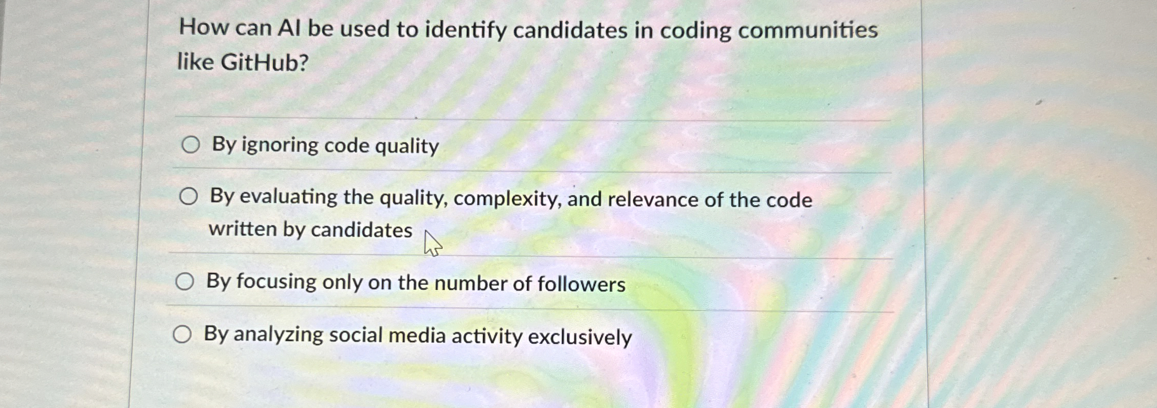 How can AI be used to identify candidates in