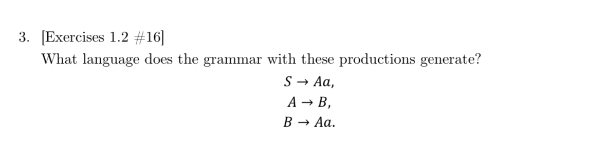 [ Exercises 1 . 2 # 1 6 ] What language does the