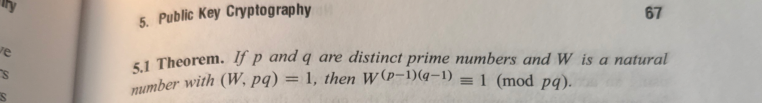 Public Key Cryptography 6 7 5 . 1 Theorem. If p