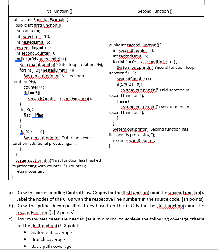 | First Function : public class FunctionExample {