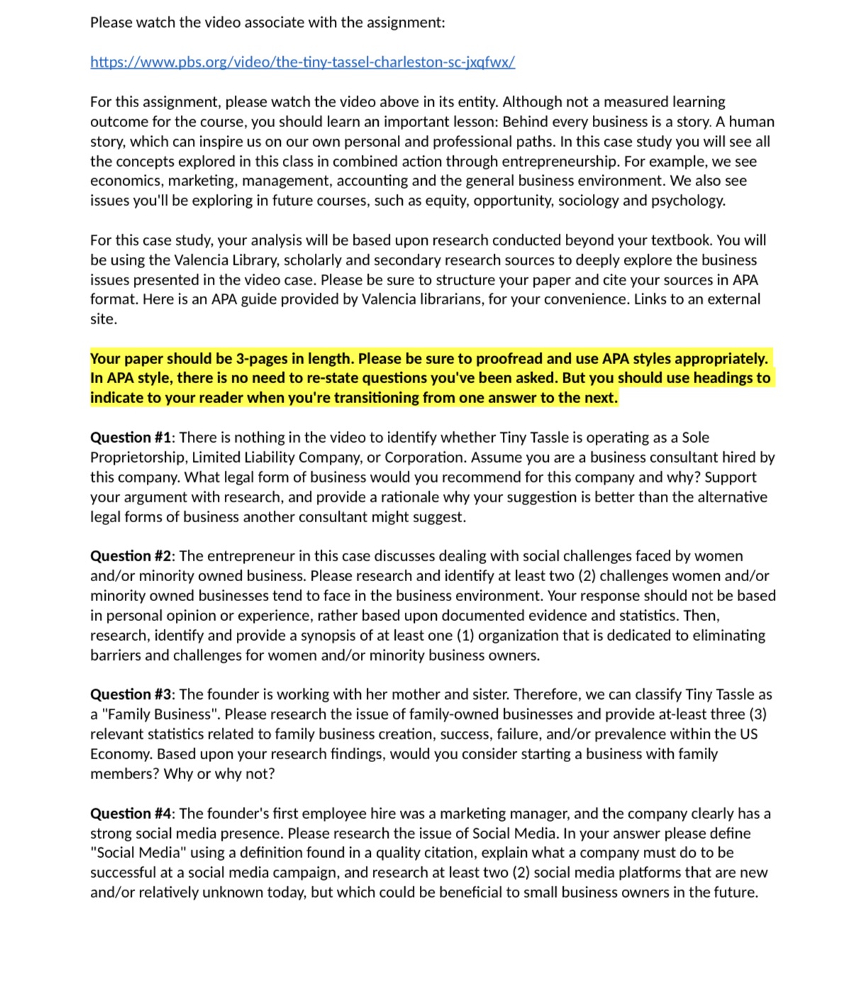 Please watch the video associate with the