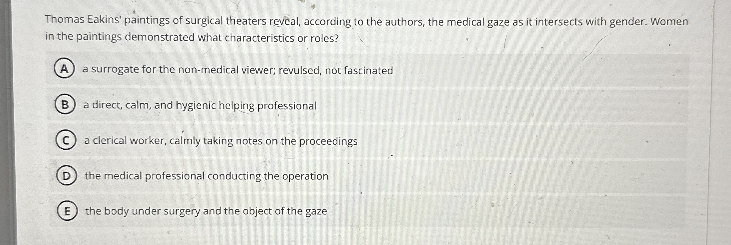 Thomas Eakins' paintings of surgical theaters