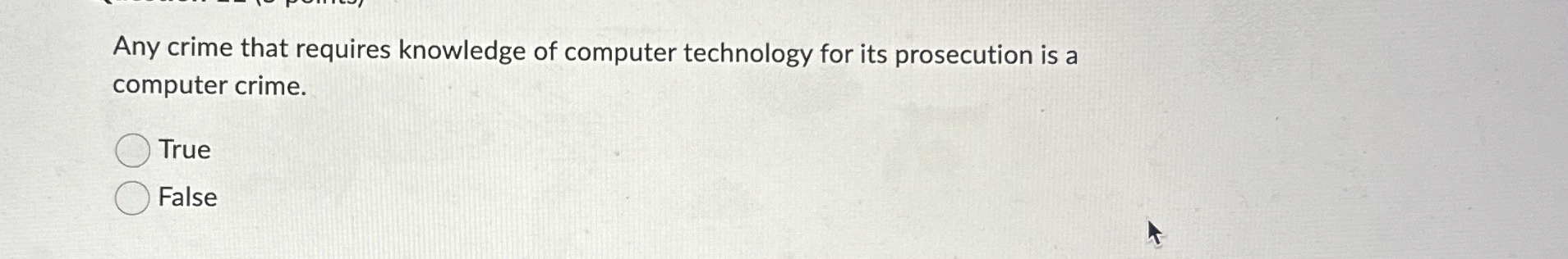 Any crime that requires knowledge of computer