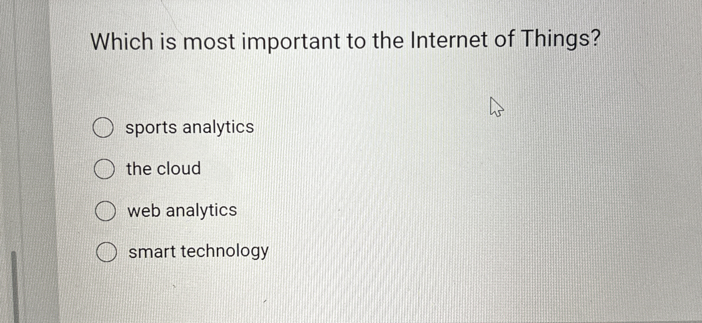 Which is most important to the Internet of