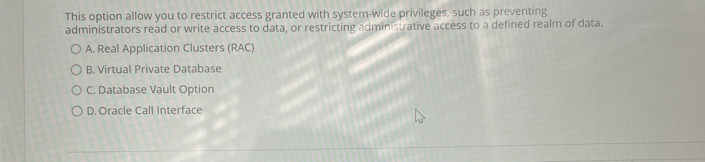 This option allow you to restrict access granted