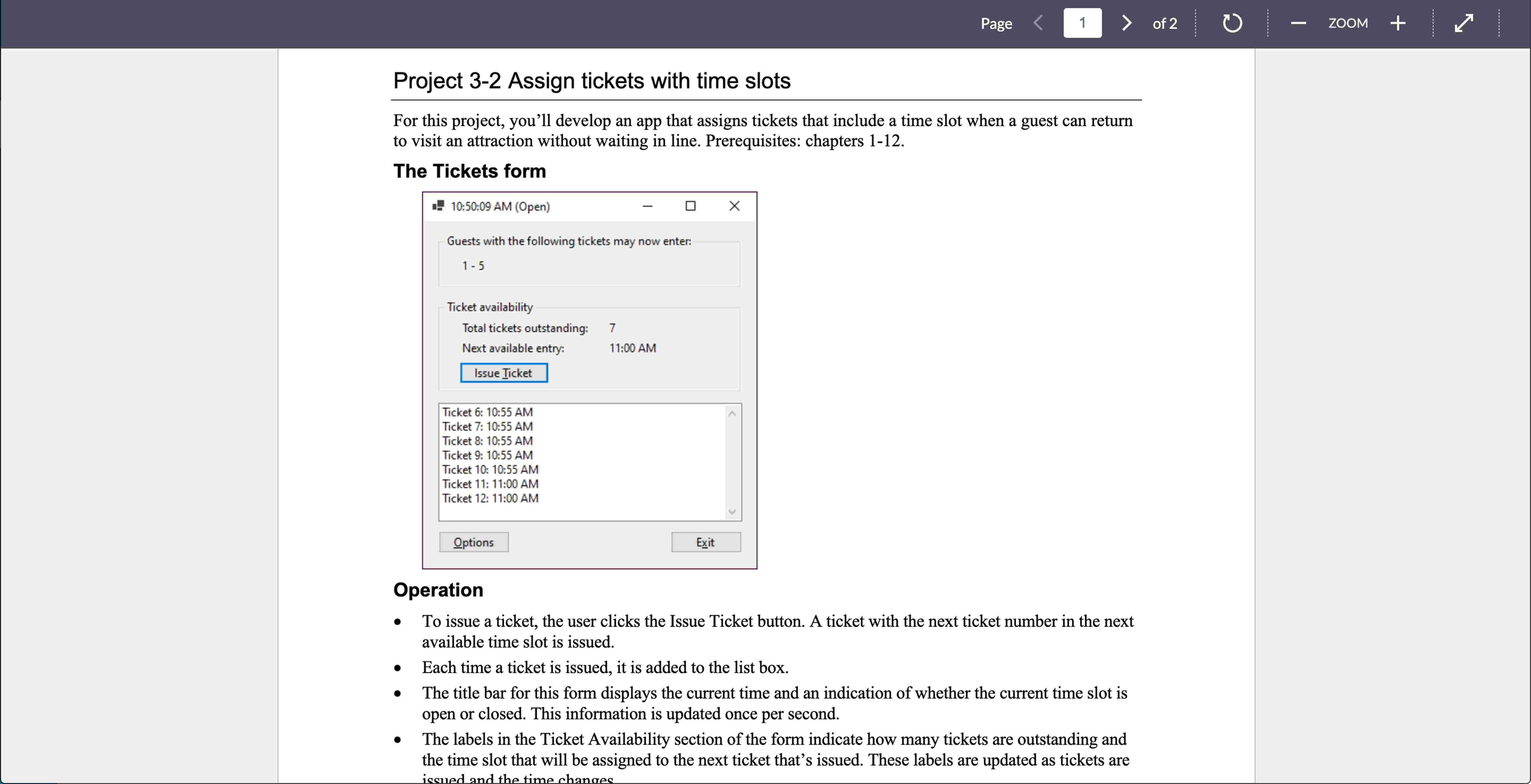 In C# Project 3 - 2 Assign tickets with time